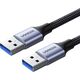Kabel USB Ugreen USB-A - USB-A 1 m Czarny (80790)