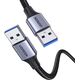 Kabel USB Ugreen USB-A - USB-A 1 m Czarny (80790)