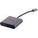 Adapter USB Unitek V1404B USB-C - HDMI x2 Srebrny  (V1404B)