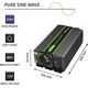 Przetwornica Qoltec Przetwornica napięcia Monolith | 300W | 600W | 12V na 230V | Czysty Sinus