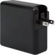 Szybkozłączka Prestigio Manhattan cestovní nabíječka a powerbanka, 4-in-1, 8.000 mAh,  Interchangeable US/EU/UK Plugs, černá