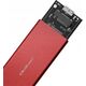 Kieszeń Qoltec Obudowa/kieszeń Qoltec na dysk M.2 SSD | SATA | NGFF | USB 3.0 | Super speed 5Gb/s | 2TB | Czerwony