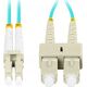 Lanberg Patchcord światłowodowy Lanberg MM LC/UPC-SC/UPC DUPLEX 3.0MM OM3 50/125 LSZH 1m aqua