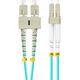 Lanberg Patchcord światłowodowy Lanberg MM LC/UPC-SC/UPC DUPLEX 3.0MM OM3 50/125 LSZH 5m aqua