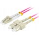 Lanberg Patchcord światłowodowy Lanberg MM LC/UPC-SC/UPC DUPLEX 3.0MM OM4 50/125 LSZH 1m fioletowy