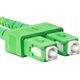 Lanberg Patchcord światłowodowy Lanberg SM LC/UPC-SC/APC DUPLEX 3.0MM LSZH G657A1 0.5m żółty