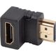 Adapter AV Lanberg Adapter Lanberg HDMI(M) -> HDMI(F) 4K kątowy dół czarny