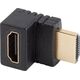 Adapter AV Lanberg Adapter Lanberg HDMI(M) -> HDMI(F) 4K kątowy góra czarny