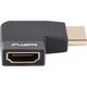 Adapter AV Lanberg Adapter Lanberg HDMI(F)->HDMI(F) 8K kątowy lewo aluminimum srebrny