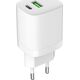 Ładowarka Art ŁADOWARKA SIECIOWA GaN PD/QC 4.0 1x USB-C 1x USB-A 30W ART