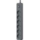 Listwa zasilająca Tracer Tracer Power Line+ 1,8 m 6 gniazd grafitowy