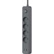 Listwa zasilająca Tracer Tracer Power Line+ 1,5 m 4 gniazd USB PD18W grafitowy