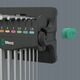 Wera Wera 950/9 Hex-Plus 8 L-key set, 9 pieces, screwdriver (chrome, with retaining clip and wall holder)