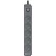 Listwa zasilająca Tracer Listwa zasilająca antyprzepięciowa TRACER Power Line+ 3,0 m Graphite (5 gniazd)