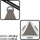 Aktive POLIESTER TRIANGLE GARDEN CANO