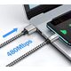 Kabel USB 2.0 Typ-C na Typ-A 1m 3A Szybkie Ładowanie w Oplocie