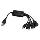 HUB USB Esperanza 1x miniUSB męski  + 3x USB-A 2.0 (EA-114)