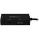 Adapter AV StarTech DisplayPort Mini - HDMI - D-Sub (VGA) - DVI-D czarny (MDP2VGDVHD)