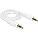 Kabel Delock Jack 3.5mm - Jack 3.5mm 0.5m biały (83439)