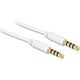 Kabel Delock Jack 3.5mm - Jack 3.5mm 0.5m biały (83439)