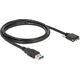 Kabel USB Delock USB-A - 1 m Czarny (83597)