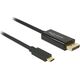 Kabel USB Delock USB-C - DisplayPort 1 m Czarny (85255)