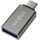 Adapter USB LogiLink USB-C - USB Srebrny  (AU0042)