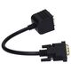 Gembird pasywny adapter/splitter DVI męski do 2x VGA żeński, 0.3m, czarny (A-DVI-2VGA-01)