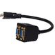 Gembird pasywny adapter/splitter DVI męski do 2x VGA żeński, 0.3m, czarny (A-DVI-2VGA-01)