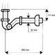 Syfon McAlpine rurowy 5/4" z czyszczeniem bocznym chrom (225CB)