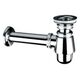 Syfon McAlpine butelkowy 5/4" DN32 niski chrom (220+255CB)