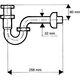 Syfon McAlpine rurowy 5/4" DN32 chrom (215CB)