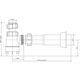 Syfon McAlpine butelkowy 5/4" DN50 niski biały (HC2-50)