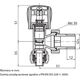 Perfexim Zawór grzejnikowy zasilający kątowy 1/2" PHA-032/PEX z zaciskiem Pex/Al 1/2" (20-032-0100-003)