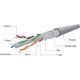 Gembird kabel instalacyjny skrętka FTP, 4x2, kat. 6, drut, 305m, szary (FPC-6004-SOL)
