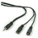 Kabel Gembird Jack 3.5mm - Jack 3.5mm x2 5m czarny (CCA-415)