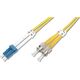 Digitus DIGITUS Professional - Patch- Cable - LC Single mode (M) to ST Single mode (M) - 1 m - glass fiber - 9 / 125 Micron - OS1 - halogen free - yellow