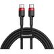 Kabel USB Baseus USB-C - USB-C 2 m Czarny (CATKLF-H91)