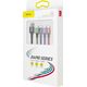 Kabel USB Baseus USB-A - USB-C + microUSB + 2x Lightning 1.2 m Czarny (CA1T4-A01)