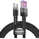 Kabel USB Baseus USB-A - USB-C 1 m Czarny (CATKLF-PG1)