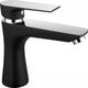 Bateria umywalkowa Ferro BAT. ALGEO SQUARE UMYWALKOWA 1-OTW., CZARNY-CHROM FERRO // BF.BAQ2BLC
