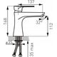 Bateria umywalkowa Ferro BAT. ALGEO SQUARE UMYWALKOWA 1-OTW., CZARNY-CHROM FERRO // BF.BAQ2BLC