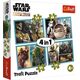 Trefl Puzzle 4w1 Mandalorian i jego świat Star Wars