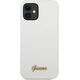 Guess Etui Guess GUHCP12SLSLMGWH Apple iPhone 12 mini biały/white hardcase Metal Logo Script