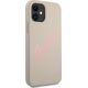 Guess Etui Guess GUHCP12SLSVSGP Apple iPhone 12 mini szaro różowy/grey pink hardcase Silicone Vintage