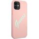 Guess Etui Guess GUHCP12SLSVSPG Apple iPhone 12 mini różowo zielony/green pink hardcase Silicone Vintage