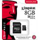 Karta Kingston Industrial MicroSDHC 8 GB Class 10 UHS-I/U3 A1 V30 (SDCIT2/8GB)