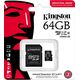 Karta Kingston Industrial MicroSDXC 64 GB Class 10 UHS-I/U3 A1 V30 (SDCIT2/64GB)
