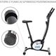 Rower stacjonarny One Fitness treningowy mechaniczny RW3011 czarno-biały