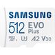 Karta Samsung EVO Plus 2021 MicroSDXC 512 GB Class 10 UHS-I/U3 A2 V30 (MB-MC512KA/EU)